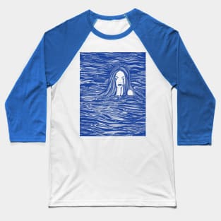 Blue Sea Nymph Baseball T-Shirt